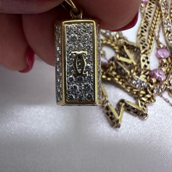 Very rareCartier diamond 18 karat gold platinum